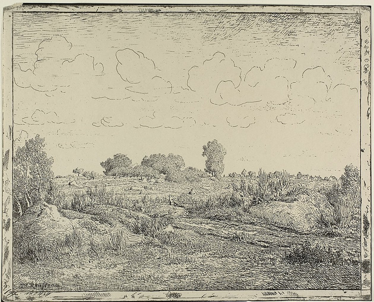 Rovina v Plante v Biau od Theodore Rousseau