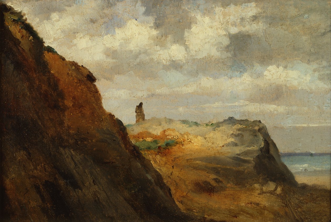 Pobřeží v Granville (olej na plátně) od Theodore Rousseau