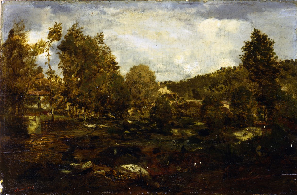 Údolí Tiffauge od Pierre Etienne Theodore Rousseau