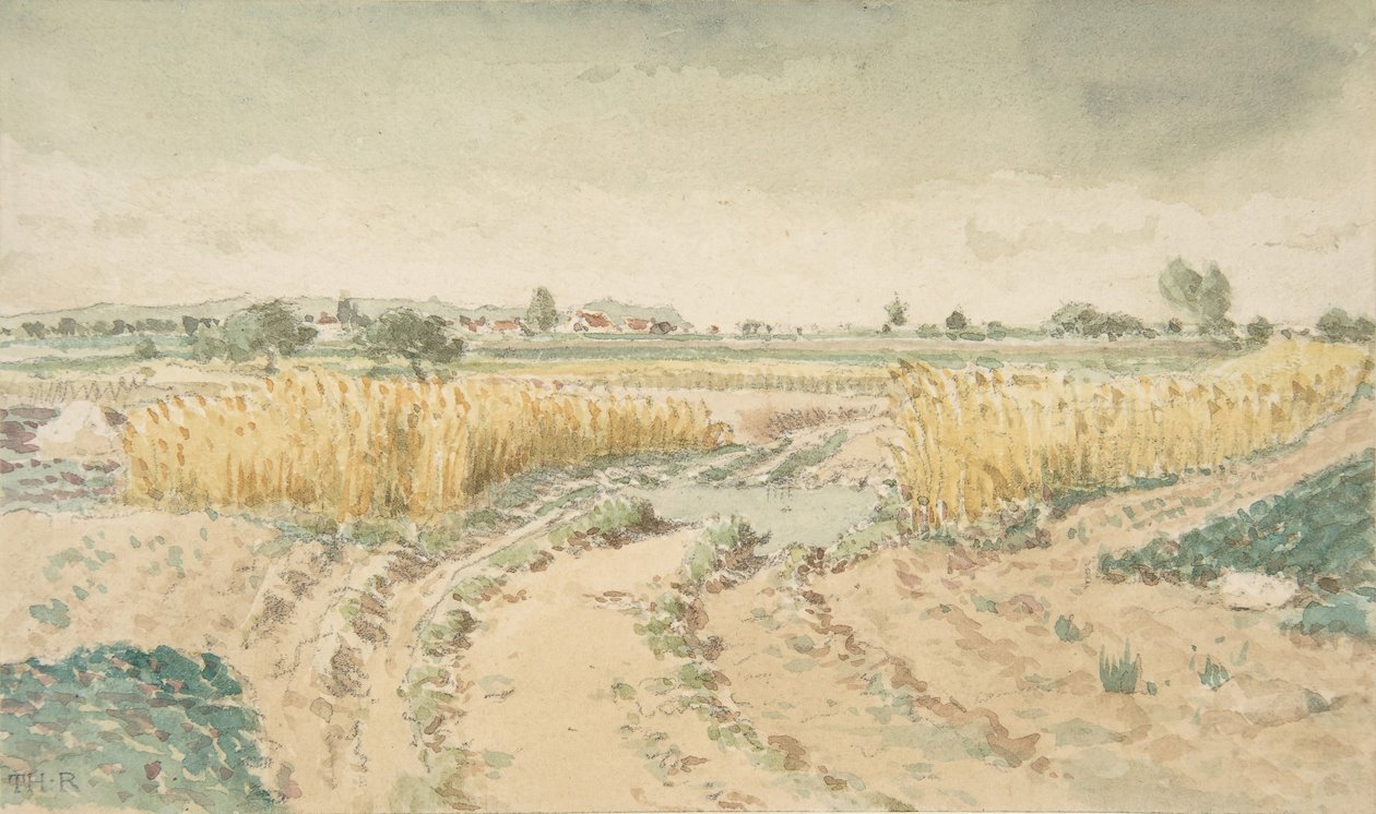 Wheatfields, 1865. od Theodore Rousseau