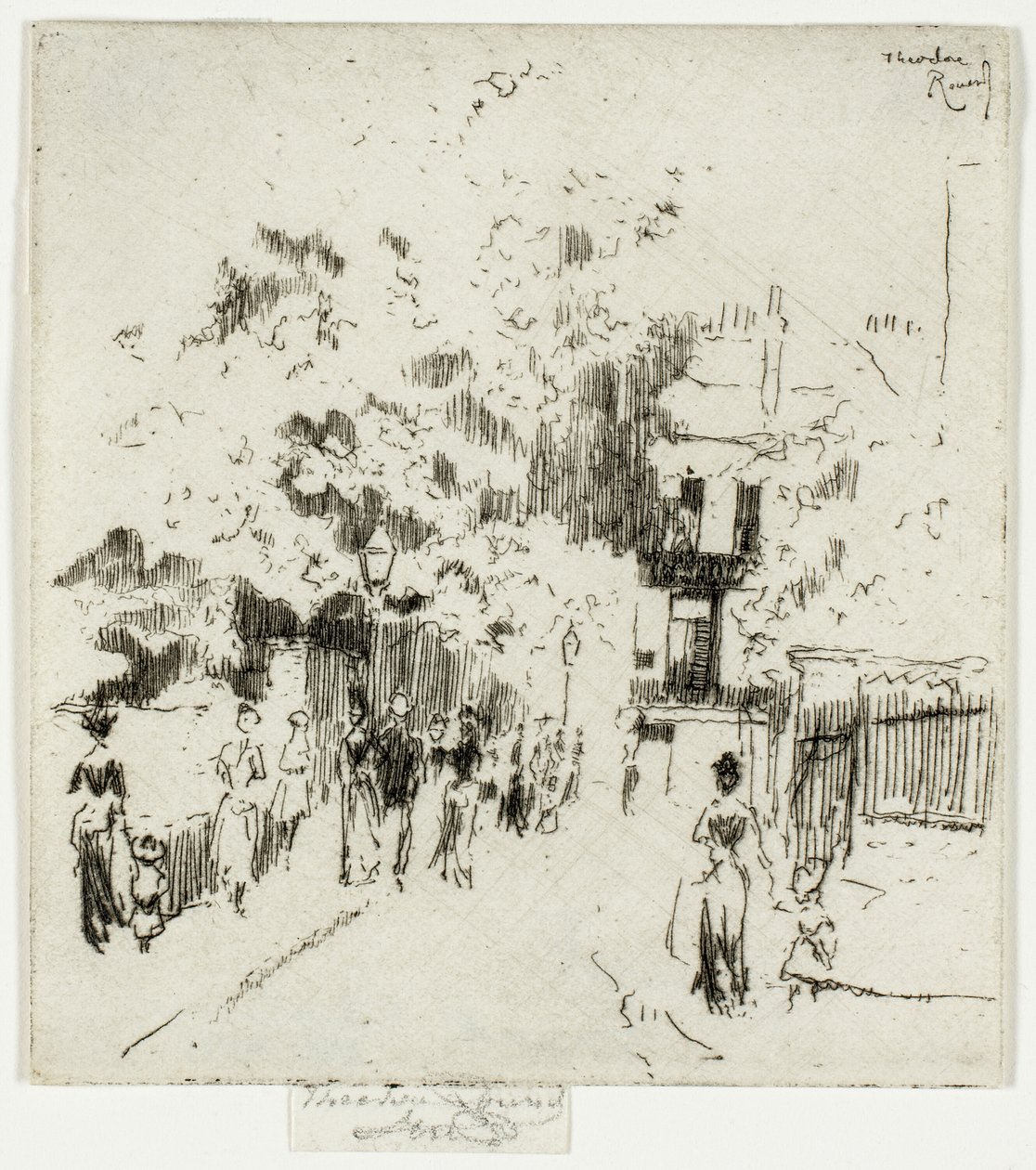 Bank Holiday, Corner of Beaufort Street, Chelsea od Theodore Roussel