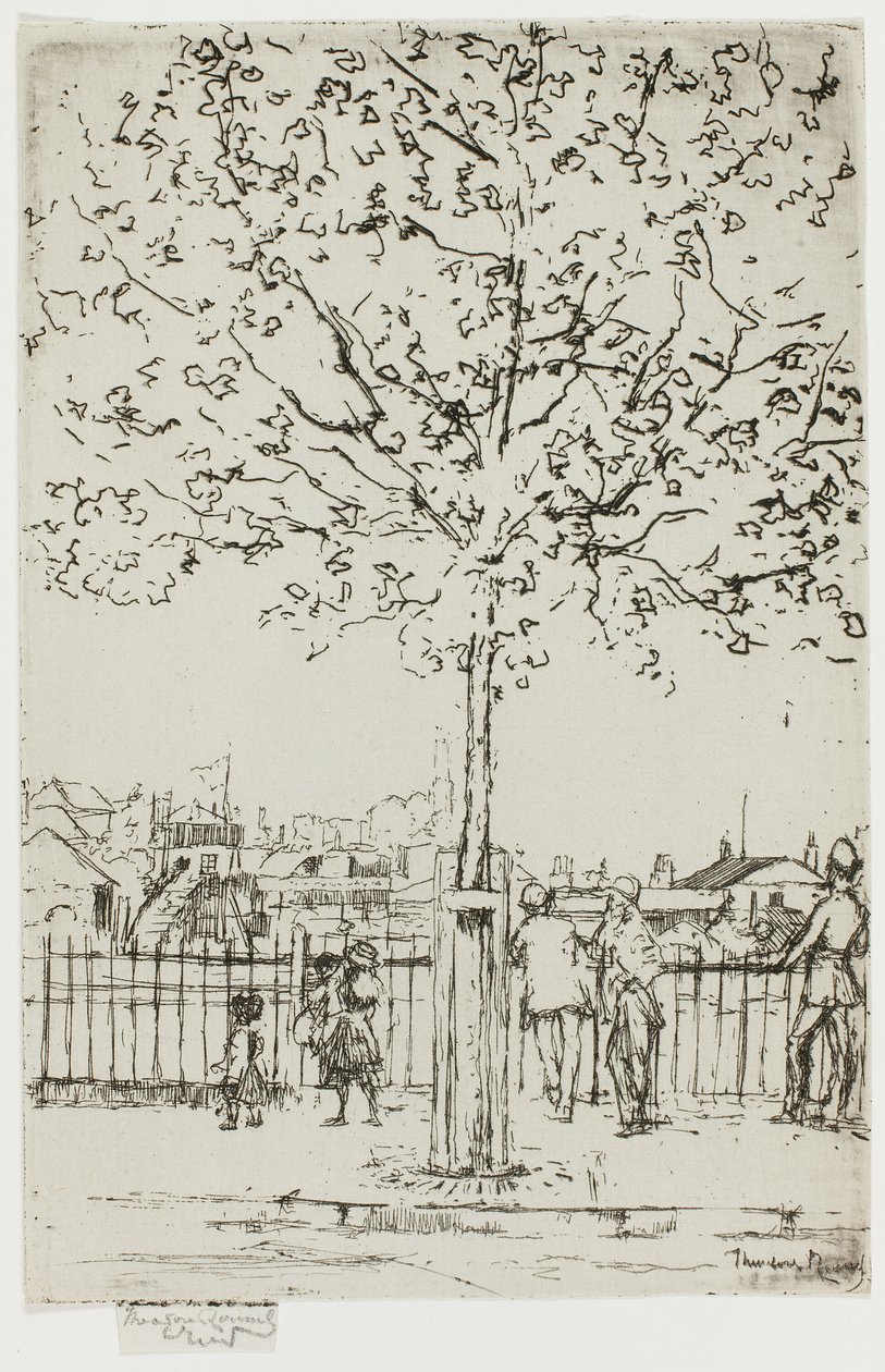Chelsea Embankment, červen, 17 hodin, 1889 od Theodore Roussel