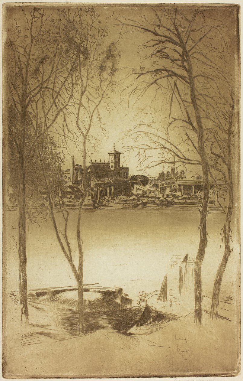 Laburnums a Battersea od Theodore Roussel