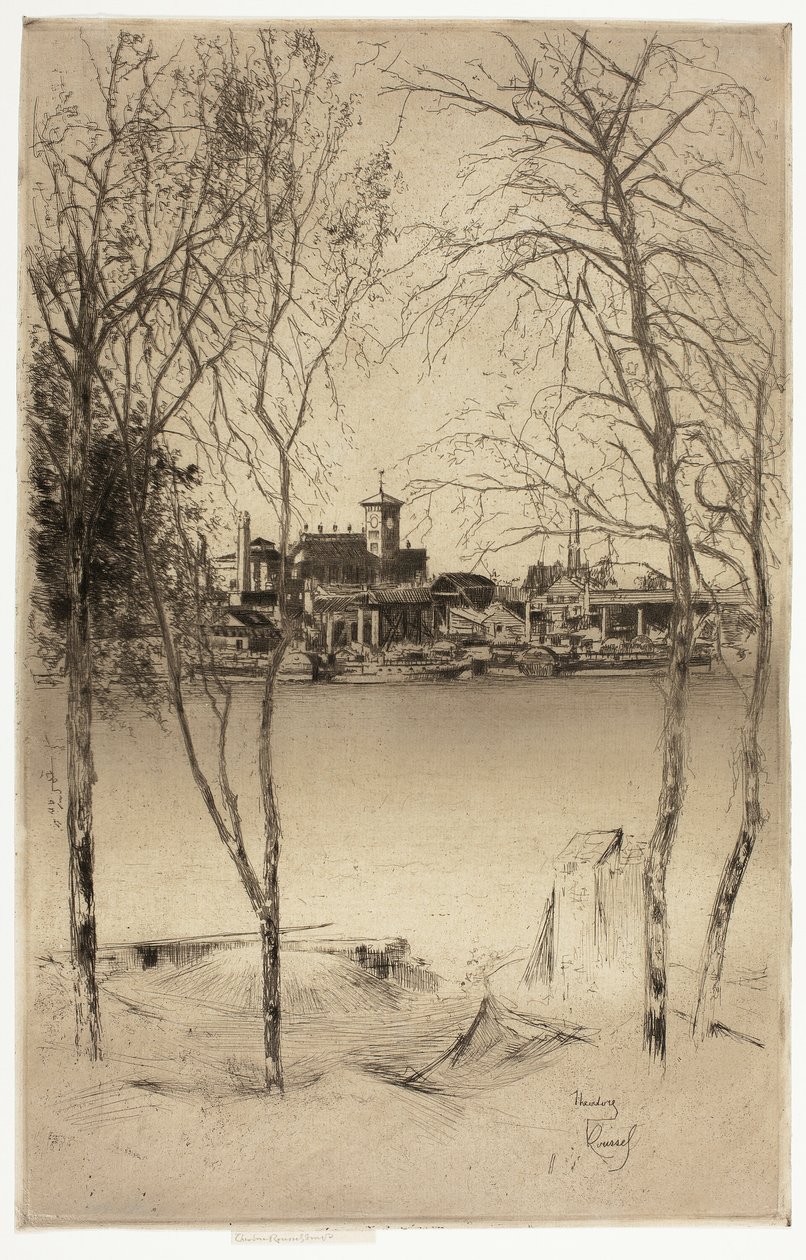 Laburnums a Battersea od Theodore Roussel