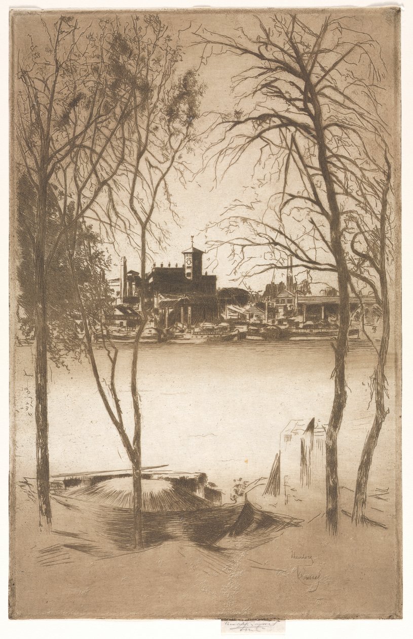 Laburnums a Battersea od Theodore Roussel