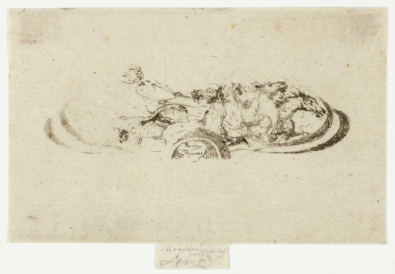 Phaeton, Studie pro dekoraci rámu od Theodore Roussel