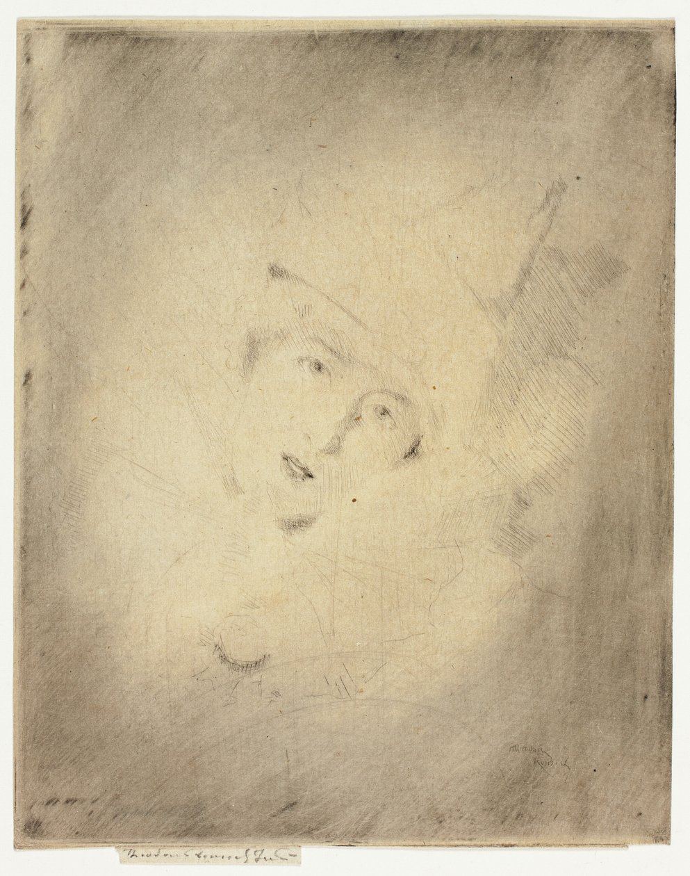 Pierrot, Portrét dámy A. C. od Theodore Roussel