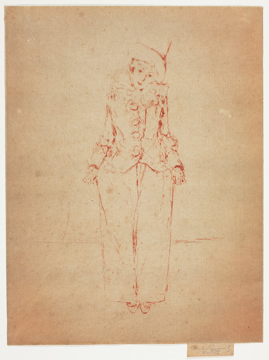 Pierrot en Pied, Portrét dámy A. C. od Theodore Roussel