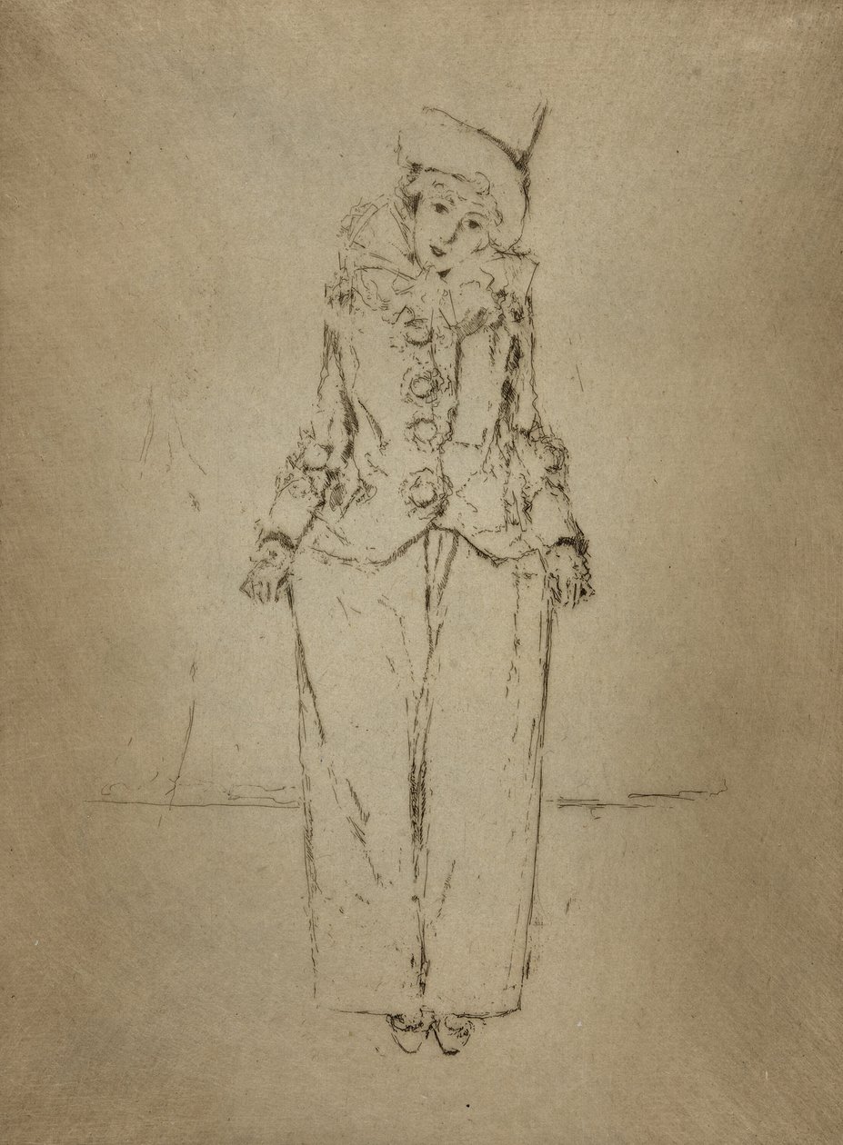 Pierrot en Pied, Portrét dámy A. C. od Theodore Roussel