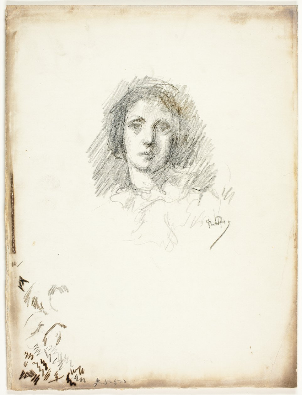 Portrét hlavy od Theodore Roussel