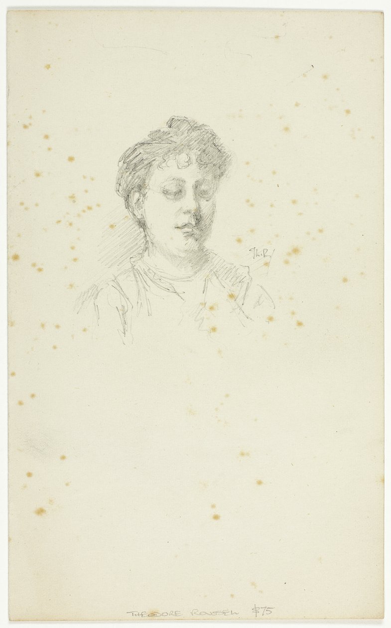 Náčrt Edith Austinové od Theodore Roussel