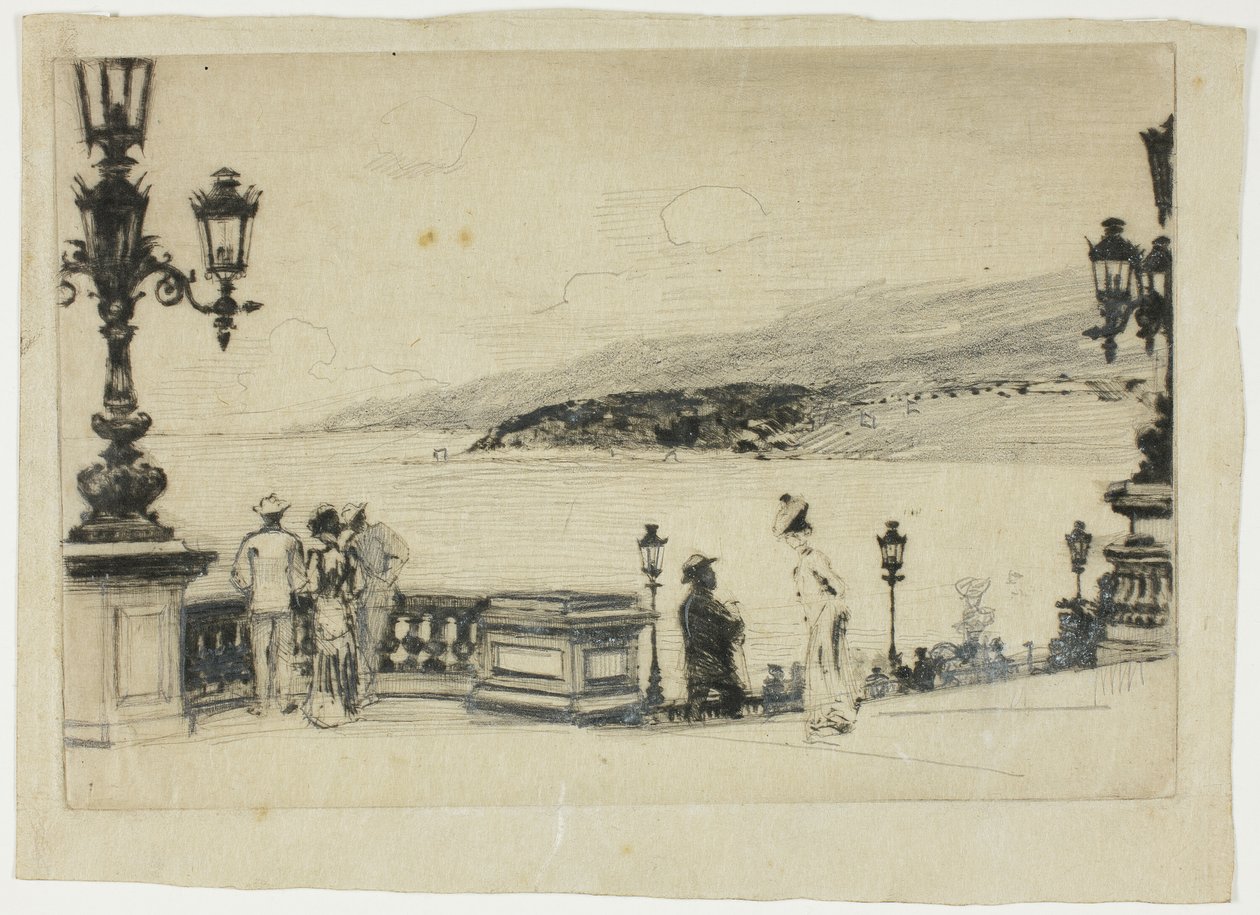 Studie pro The Terrace, Monte Carlo od Theodore Roussel