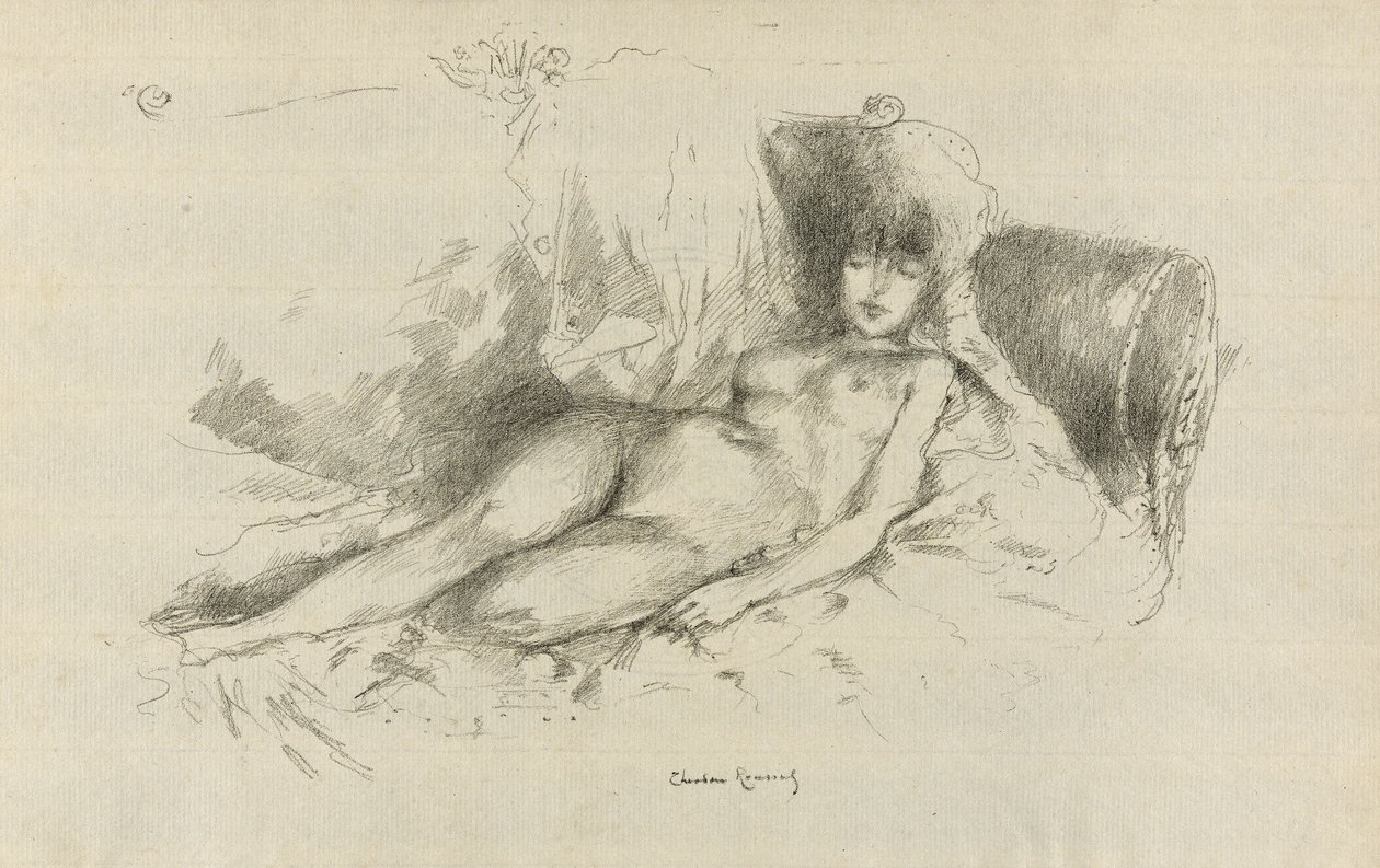 Studie z Akt, žena spí od Theodore Roussel