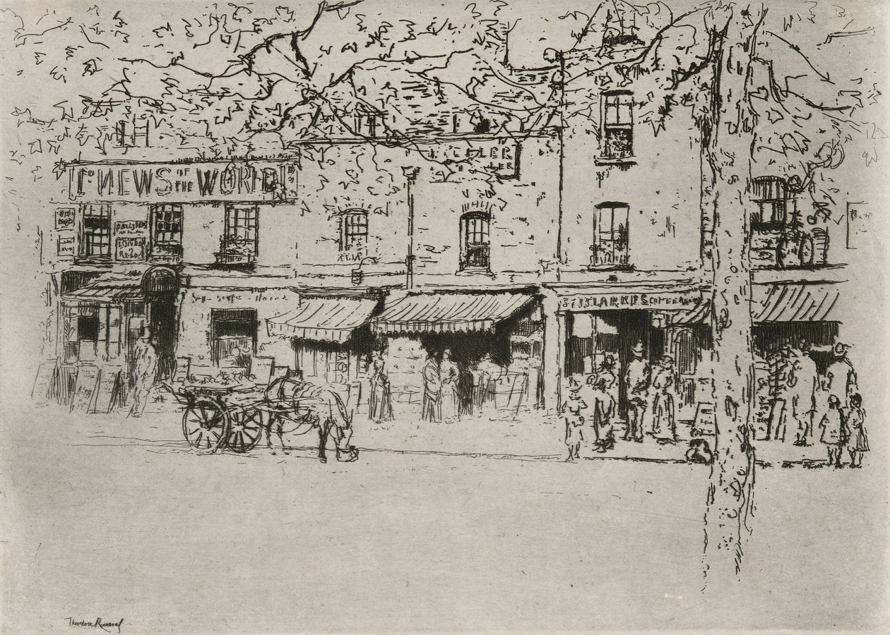 The Street, Chelsea Embankment od Theodore Roussel