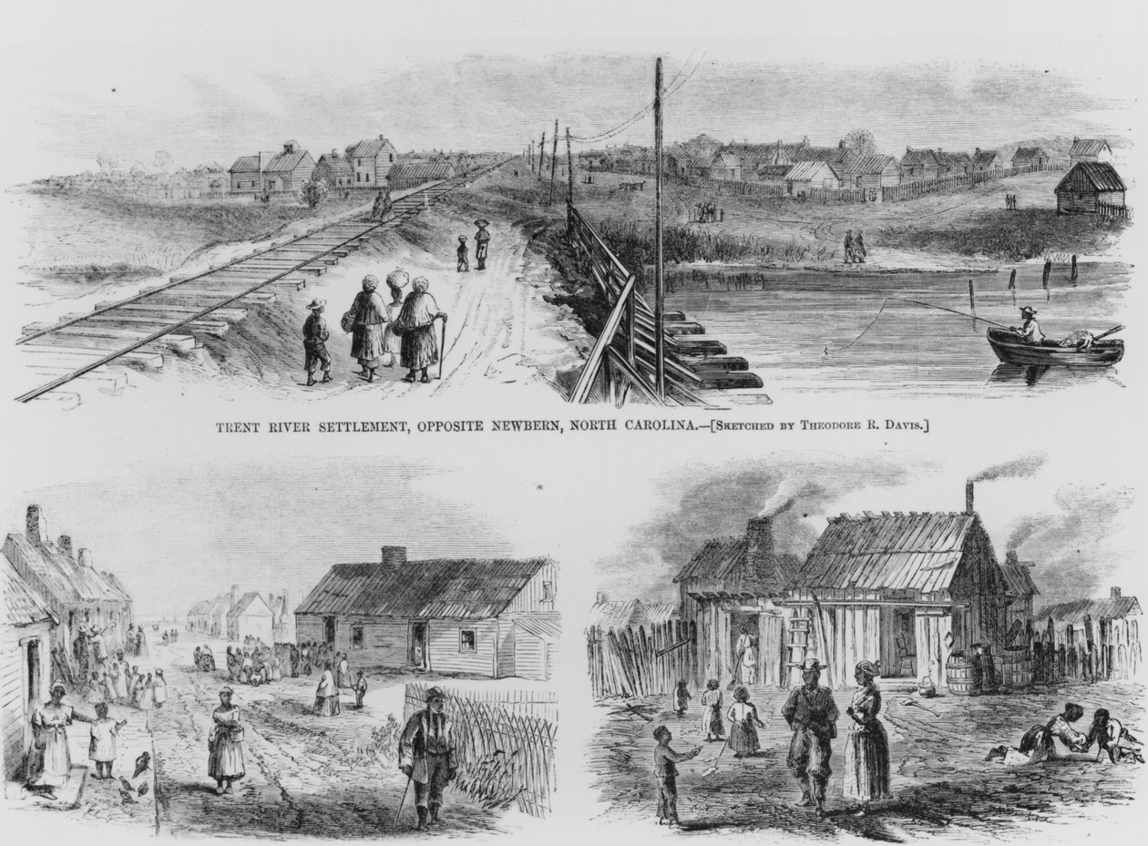 Trent River Settlement, 1886 od Theodore Russell Davis