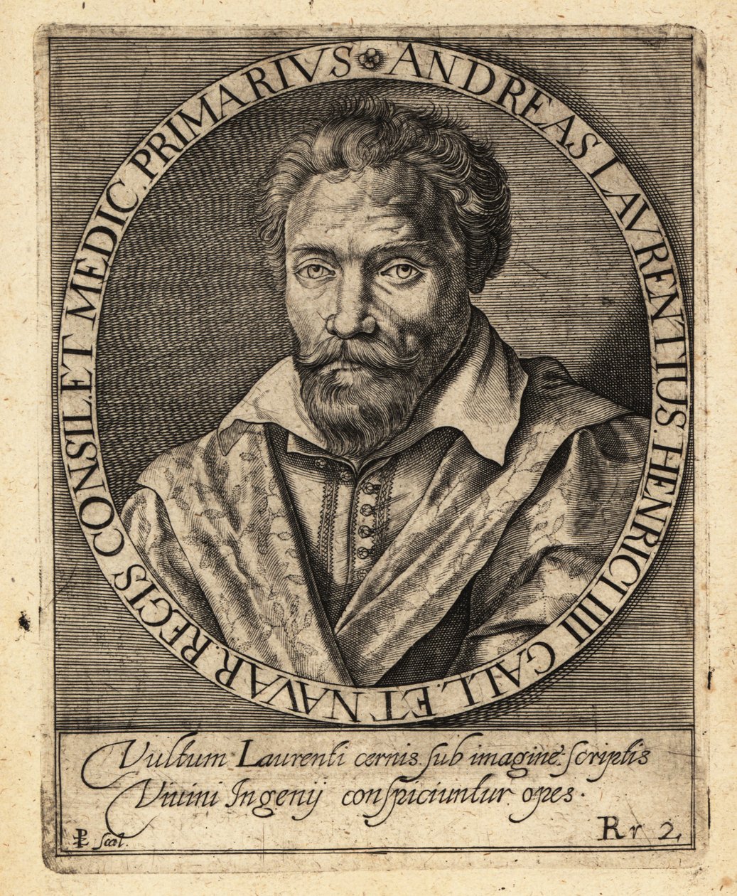 Andre du Laurens, francouzský lékař od Theodore de Bry