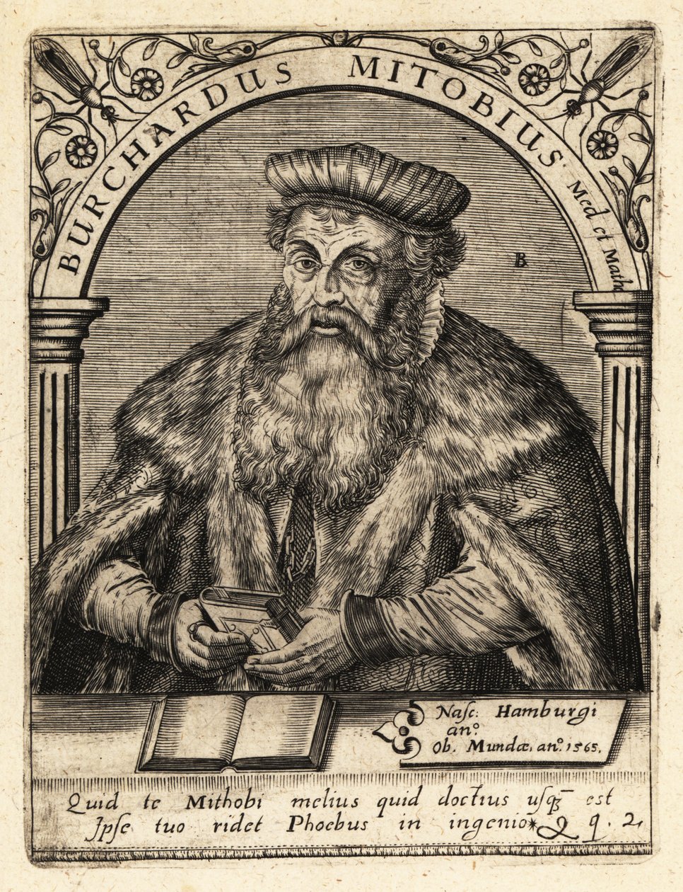 Burkhard Mithoff , anatom a lékař od Theodore de Bry