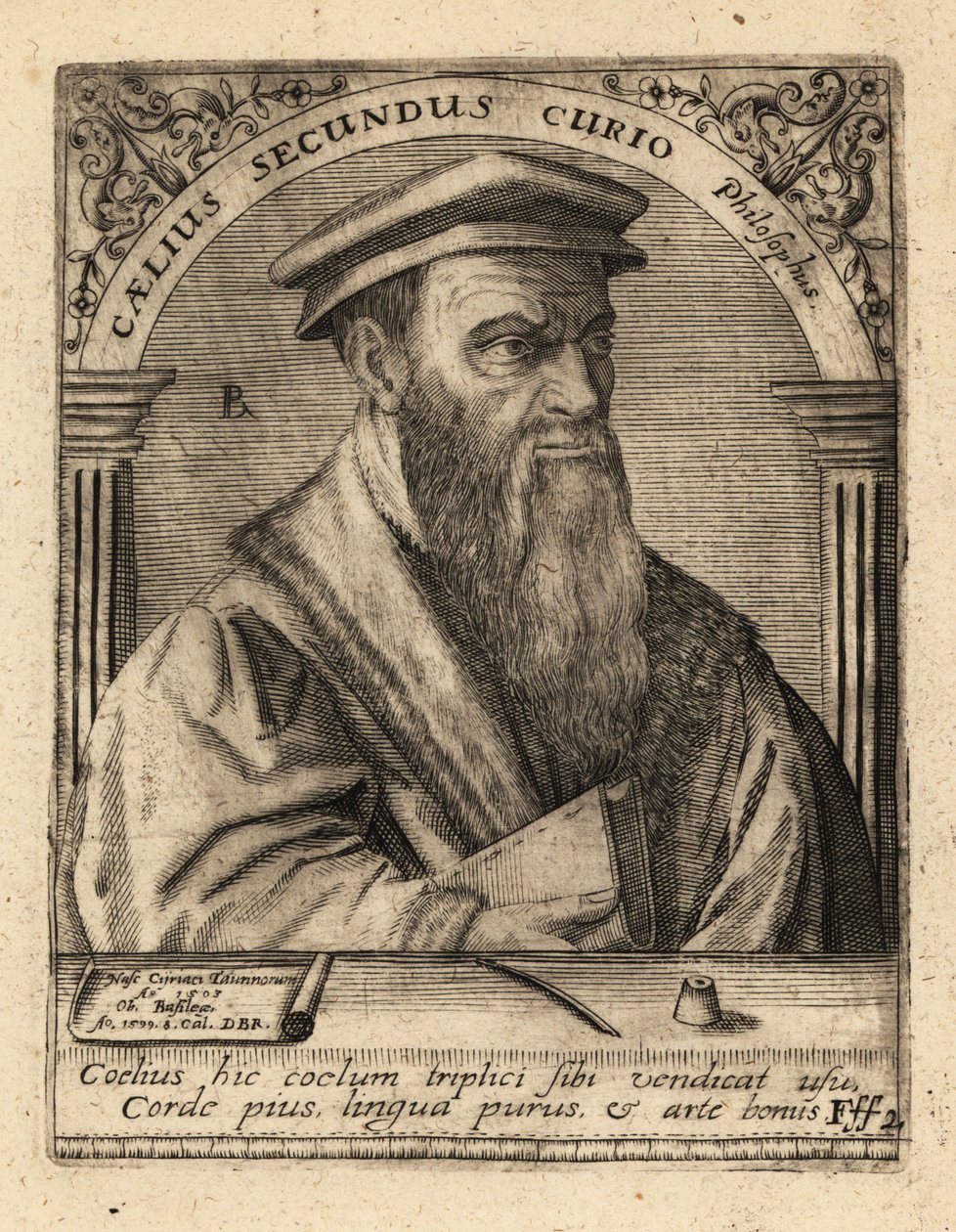 Celio Secondo Curio , italský humanista od Theodore de Bry