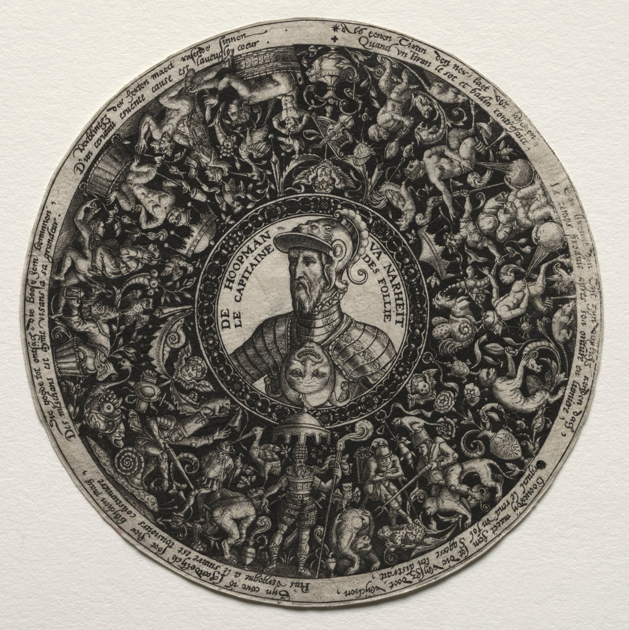 Design pro misku s medailonky, c. 1558. od Theodore de Bry