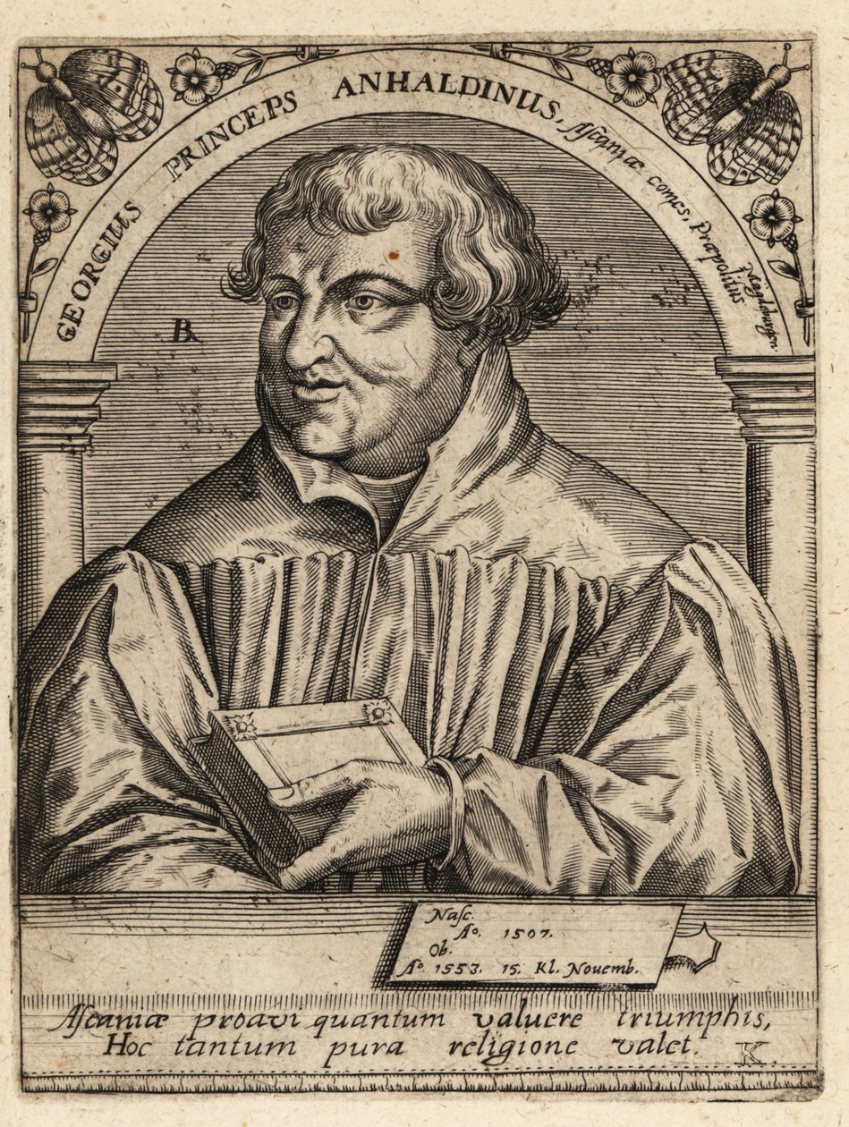 Jiří III., kníže z Anhalt-Dessau od Theodore de Bry