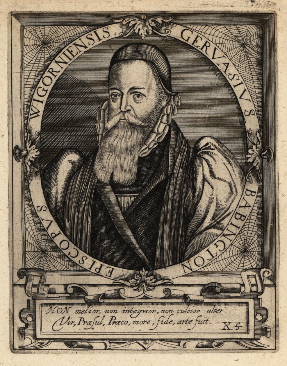Gervase Babingtona od Theodore de Bry