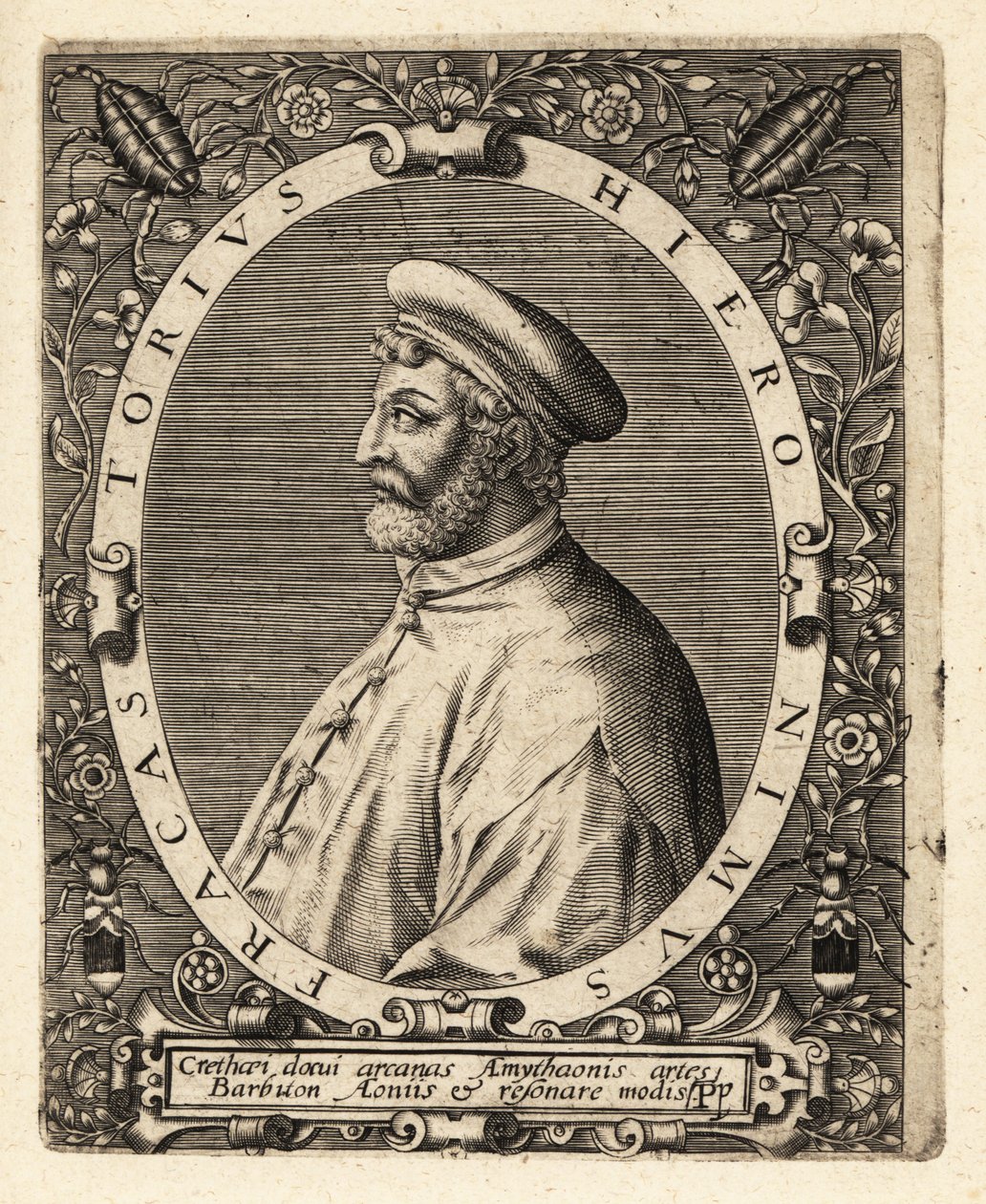 Girolamo Fracastoro , italský lékař od Theodore de Bry