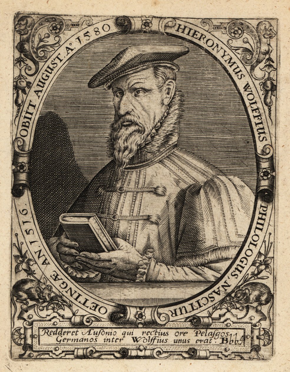 Hieronymus Wolf , německý historik od Theodore de Bry