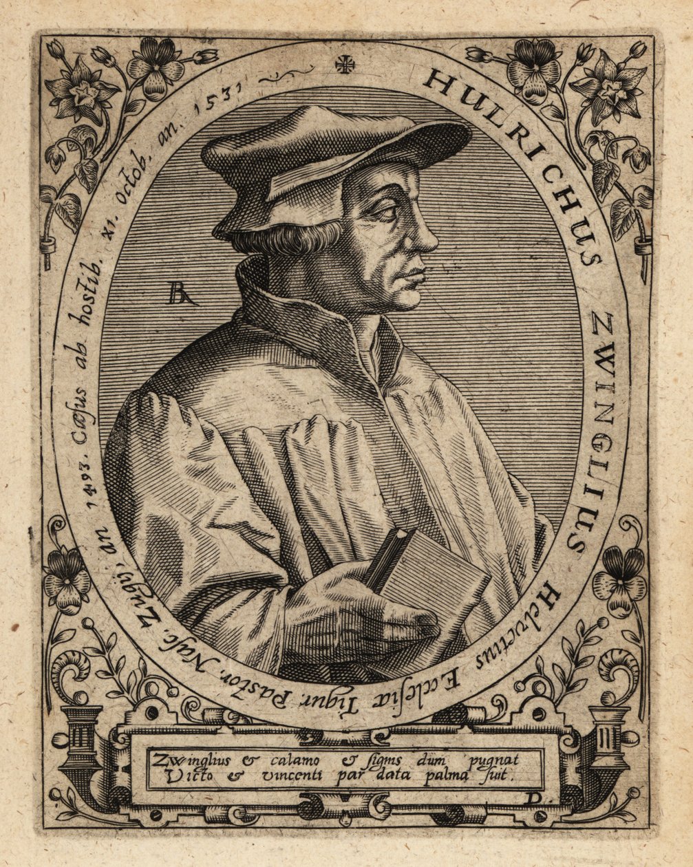 Huldrych Zwingli od Theodore de Bry