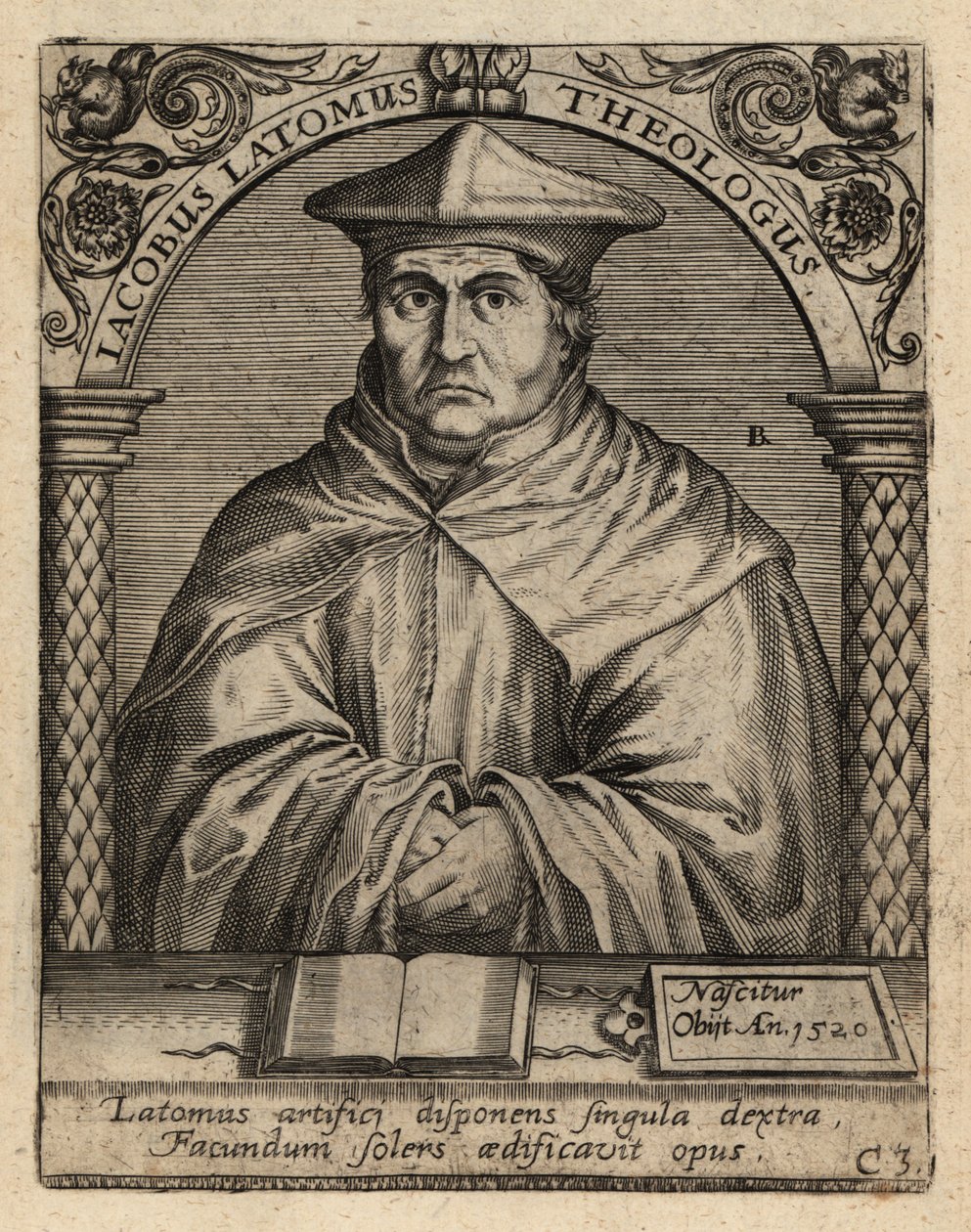 Jacques Masson, c1475-1544, vlámský teolog. od Theodore de Bry