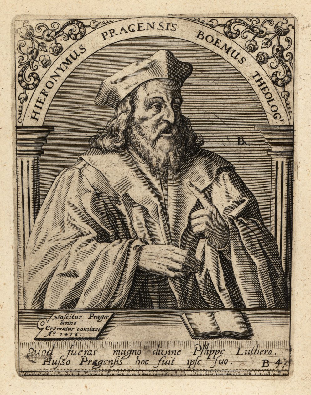Jeroným Pražský od Theodore de Bry