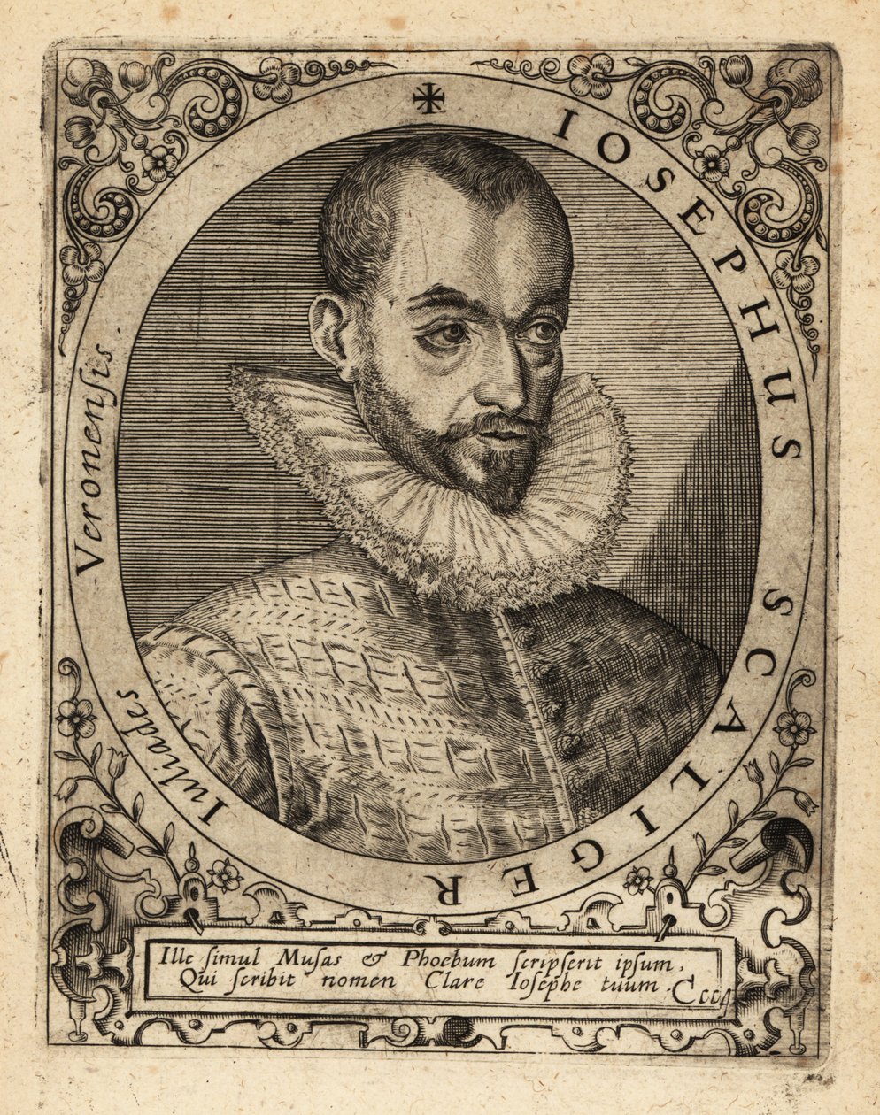Joseph Justus Scaliger, francouzský náboženský vůdce. od Theodore de Bry