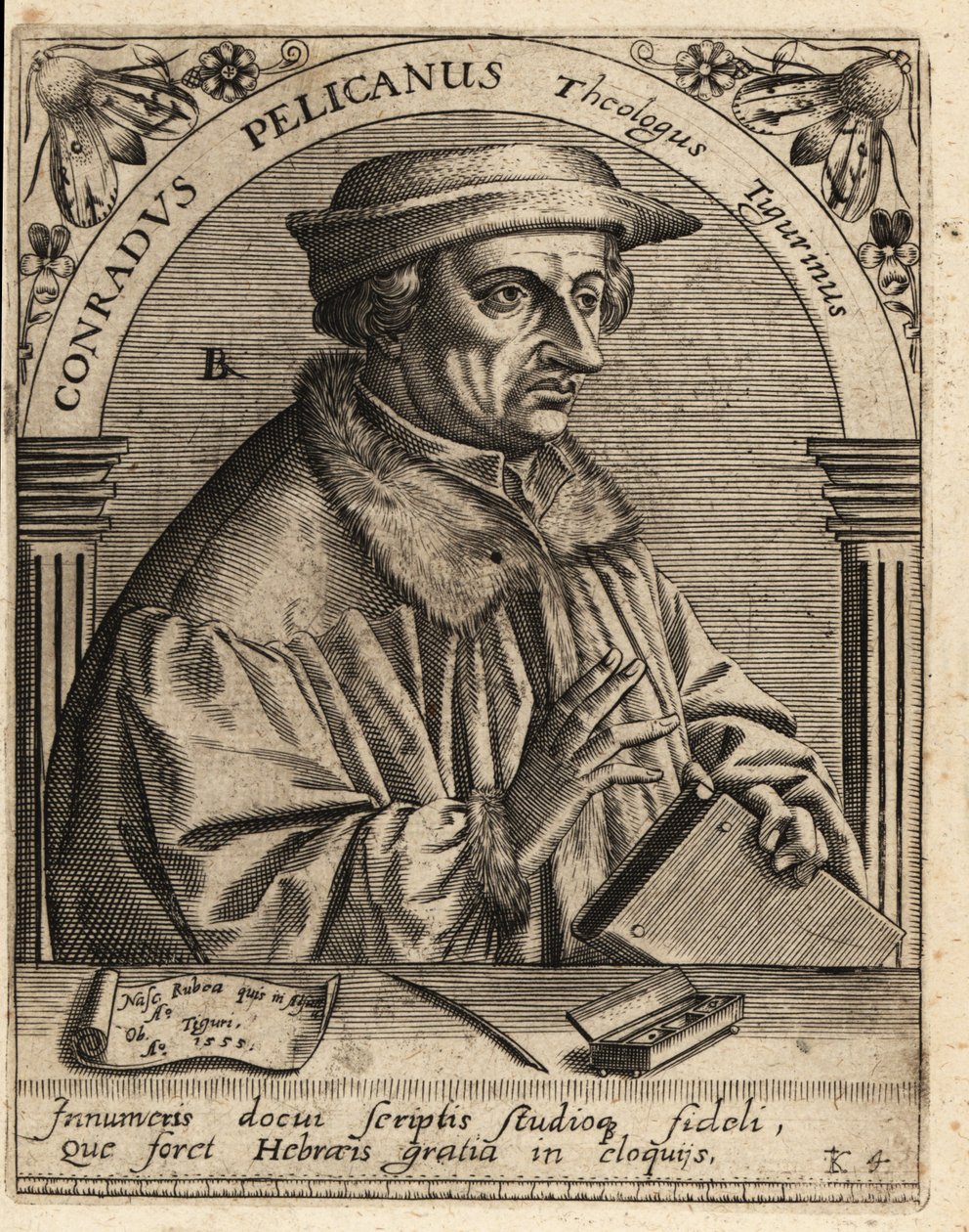 Konrád Pellikan od Theodore de Bry