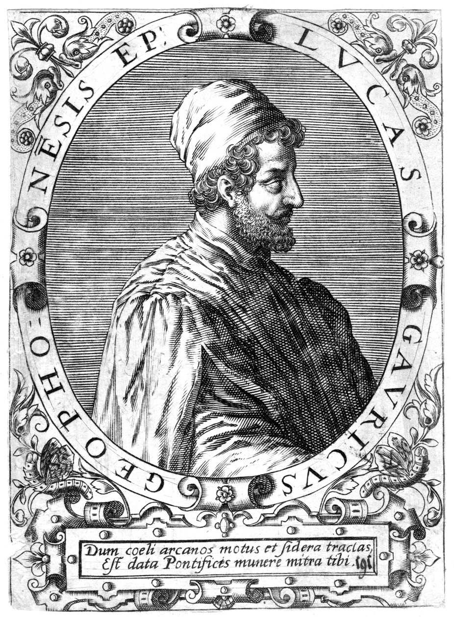 Lucas Gaurico, italský astronom, astrolog a matematik, 16. století. od Theodore de Bry