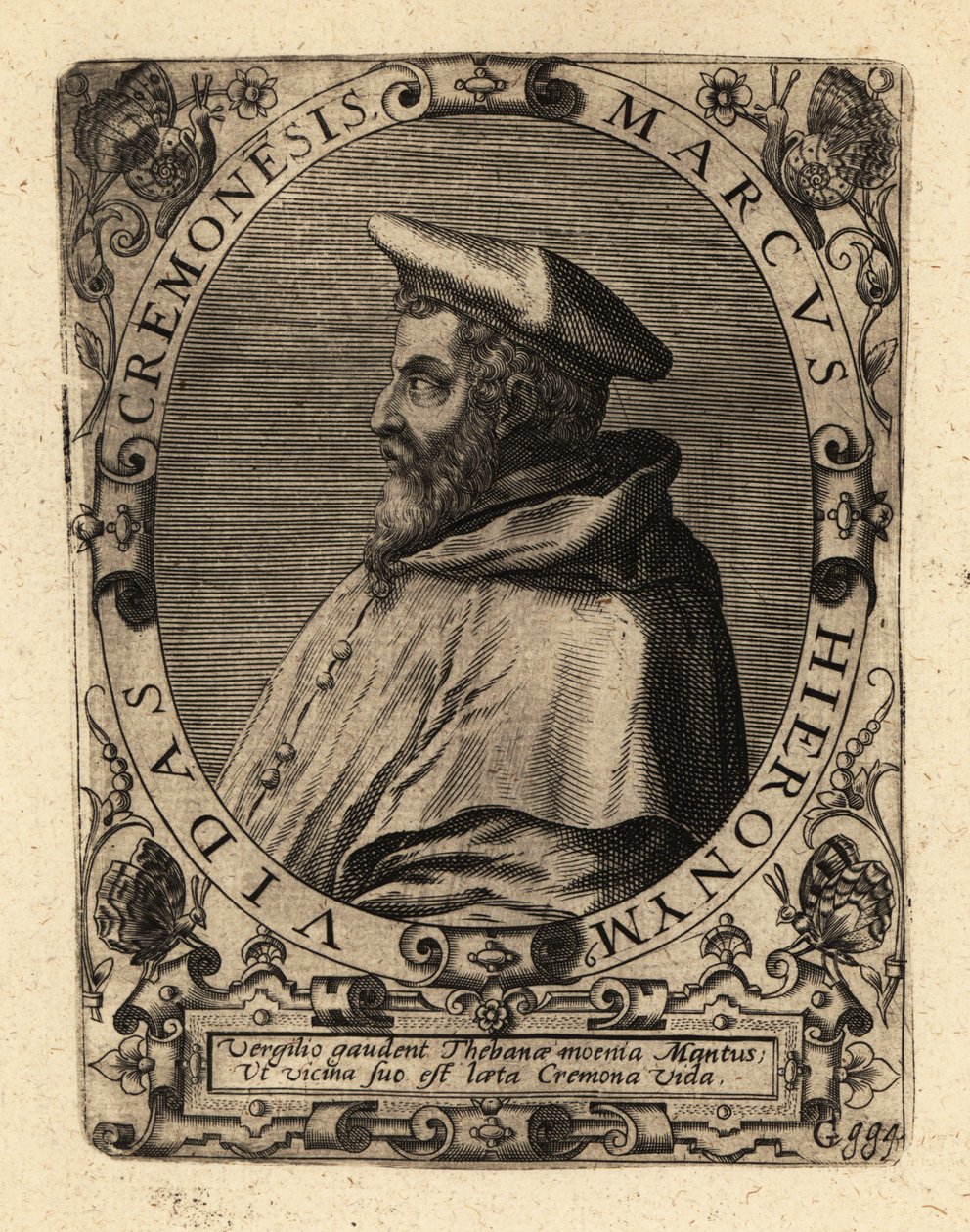 Marco Girolamo Vida , italský humanista. od Theodore de Bry