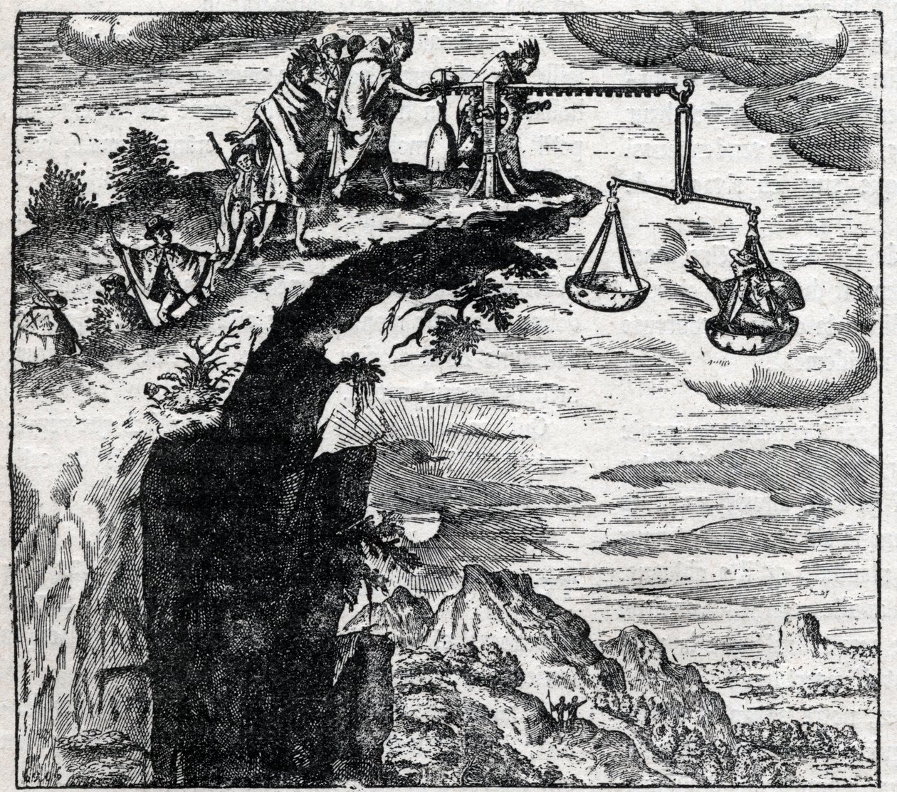 Metoda vymáhání doznání od zločince v Jižní Americe v době příjezdu Španělů; z knihy Theodore de Bry (1528–1598) „Cestuje“ od Theodore de Bry