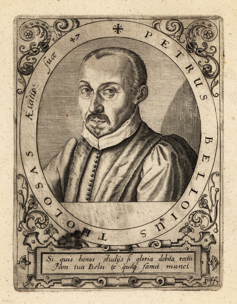 Pierre de Belloy, francouzský právník a soudce. od Theodore de Bry