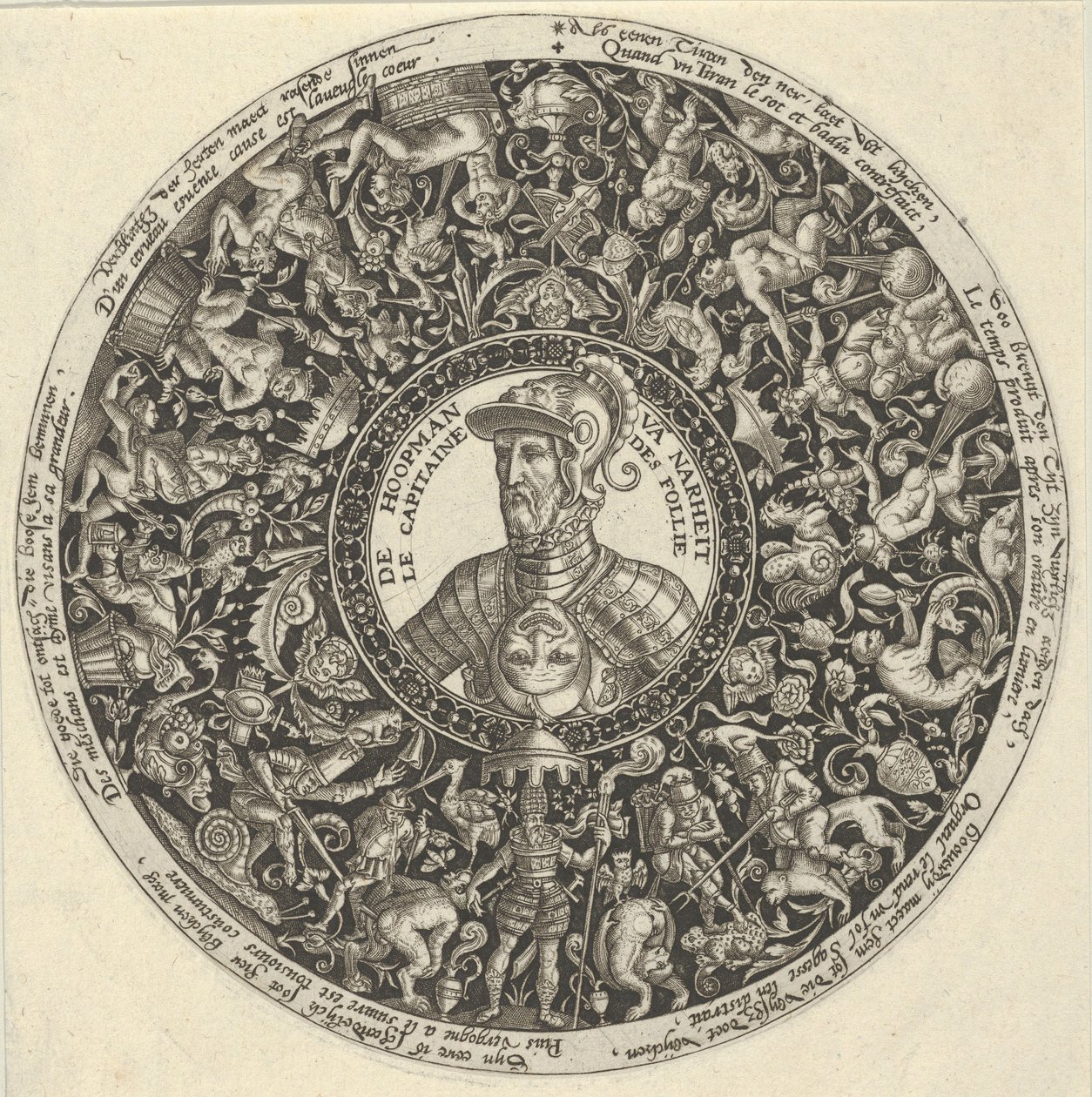 Portrét vévody z Alvy, ze série návrhů Tazza, ca. 1588. od Theodore de Bry