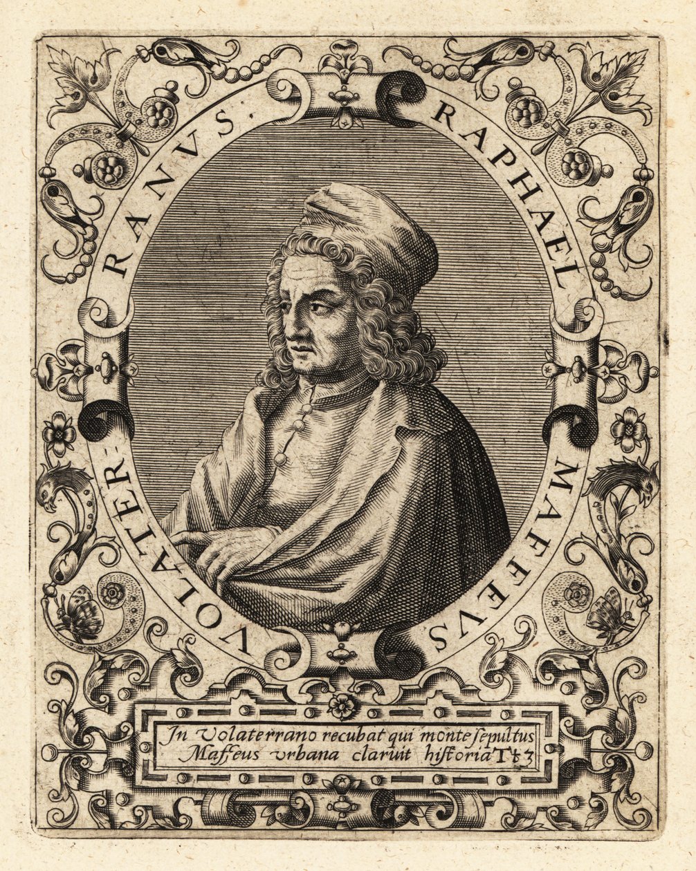 Raffaello Maffei , italský historik od Theodore de Bry