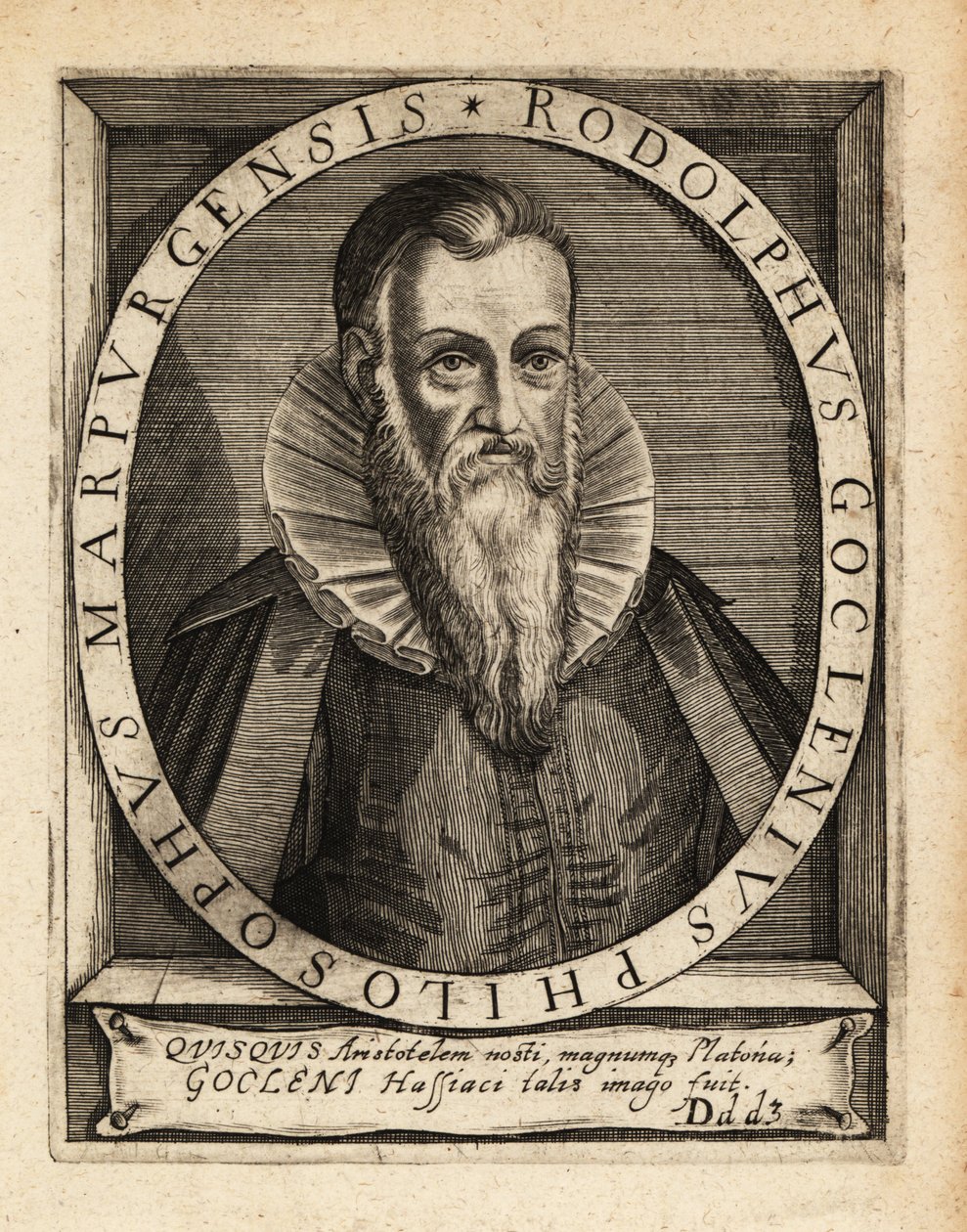 Rudolph Goclenius starší, německý scholastický filozof. od Theodore de Bry