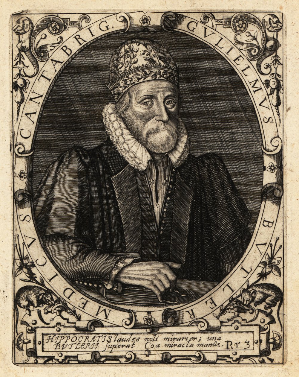 William Butler , anglický akademik od Theodore de Bry