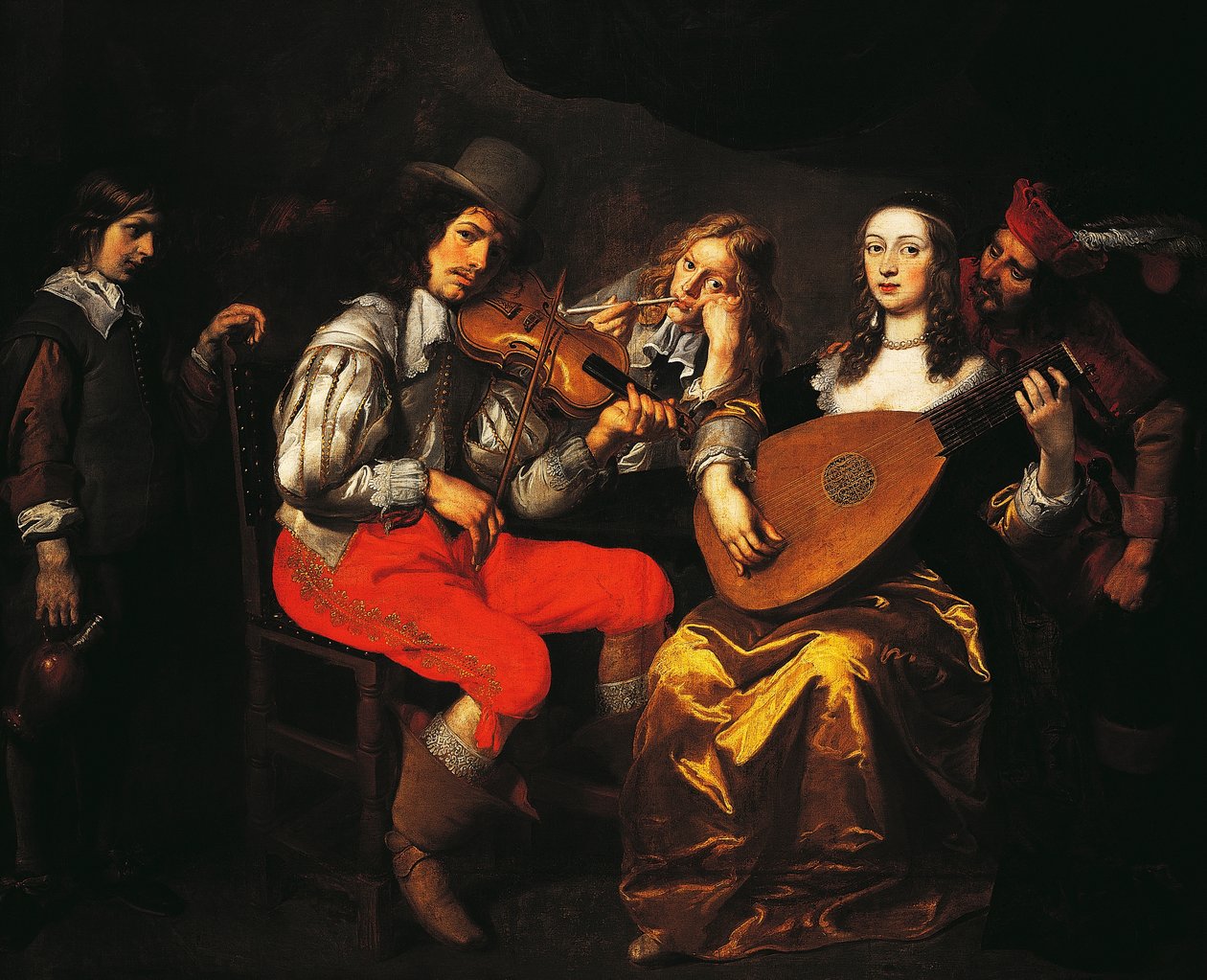 Koncert, Theodor van Thulden, cca 1650 od Theodore van Thulden