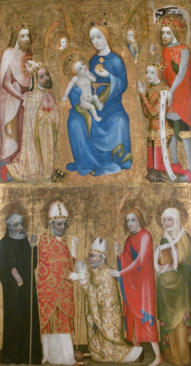 Votivní obraz arcibiskupa Jana Očka z Vlašimi, kolem roku 1370 od Theodoric of Prague,