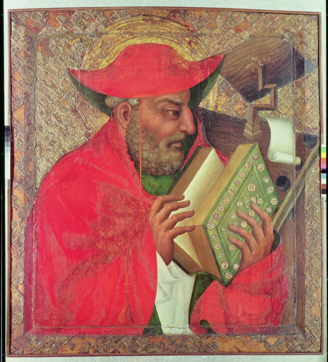 St. Jeroným (tempera na panelu) od Theodoricus of Prague