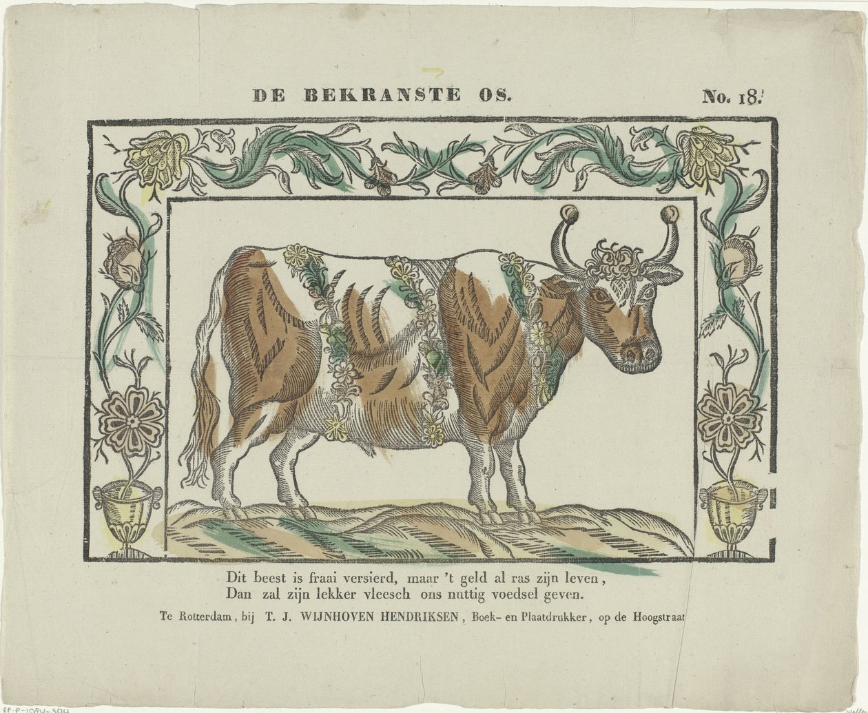 De bekraste os (název na objektu) od Theodorus Johannes Wijnhoven Hendriksen