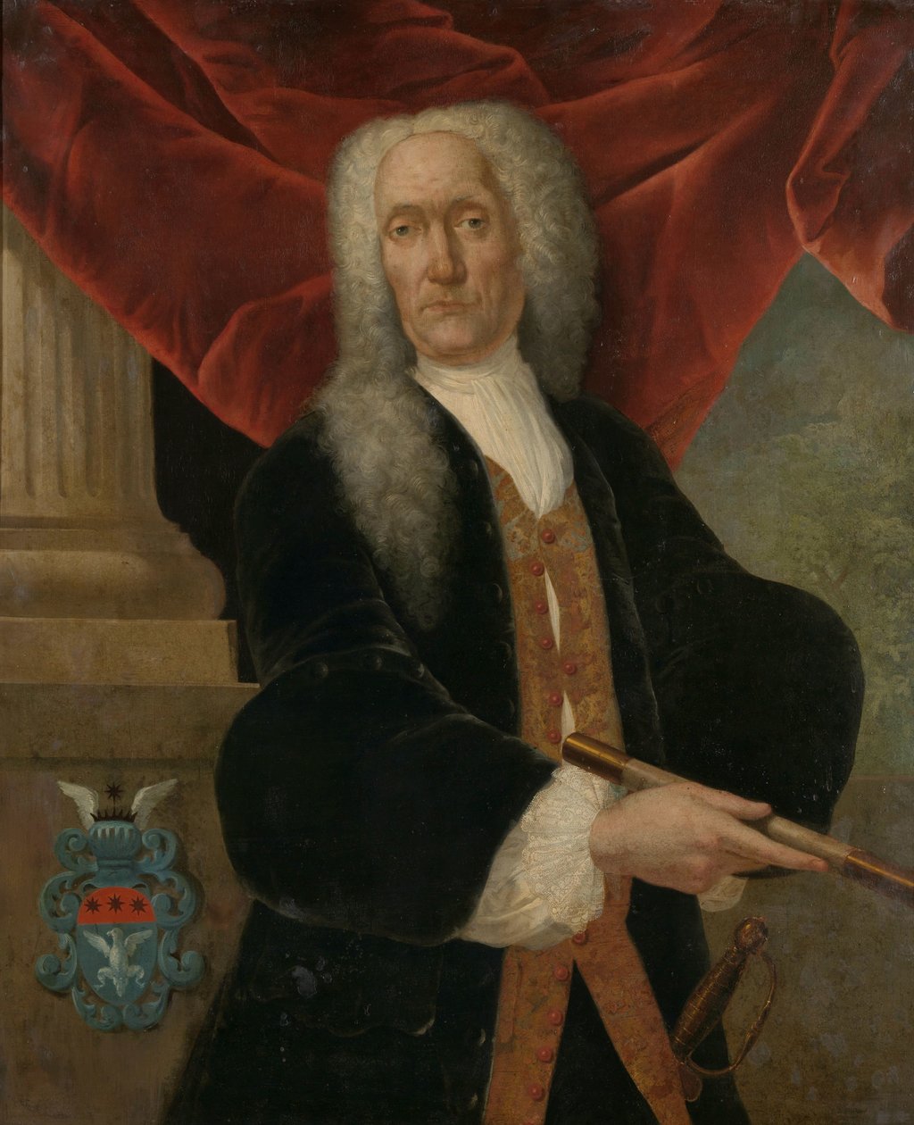 Abraham Patras (1735-1737) Portrét Abrahama Patrase, generálního guvernéra Nizozemské Východoindické společnosti od Theodorus Justinus Rheen