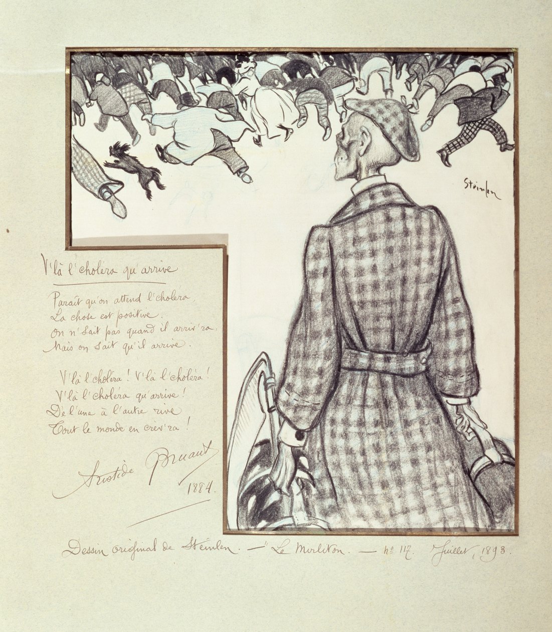 Cholera přichází, 1898 od Théophile Alexandre Steinlen