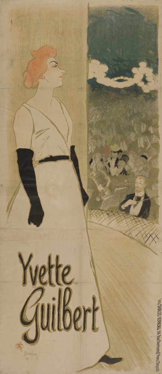 Yvette Guilbert Ambassadeurs, 1894 od Théophile Alexandre Steinlen