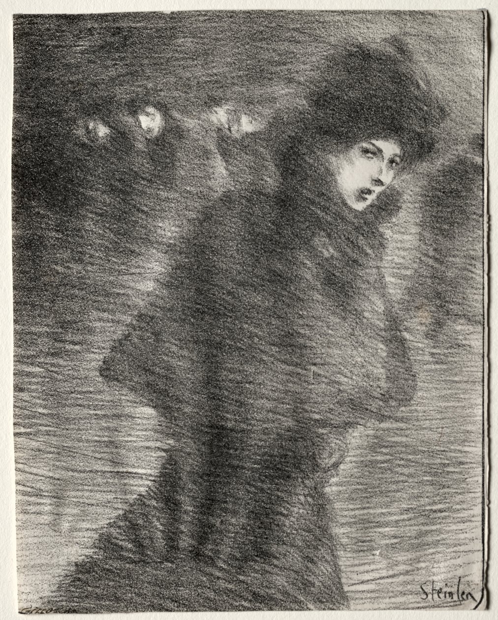 Žena, která šla kolem od Théophile Alexandre Steinlen
