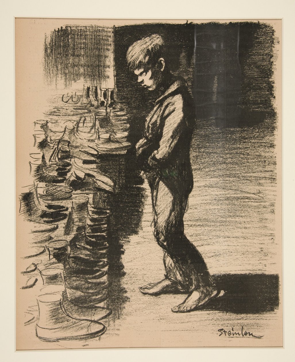 O botách, obálka pro La Feuille č. 5, 31. prosince 1897 od Théophile Alexandre Steinlen