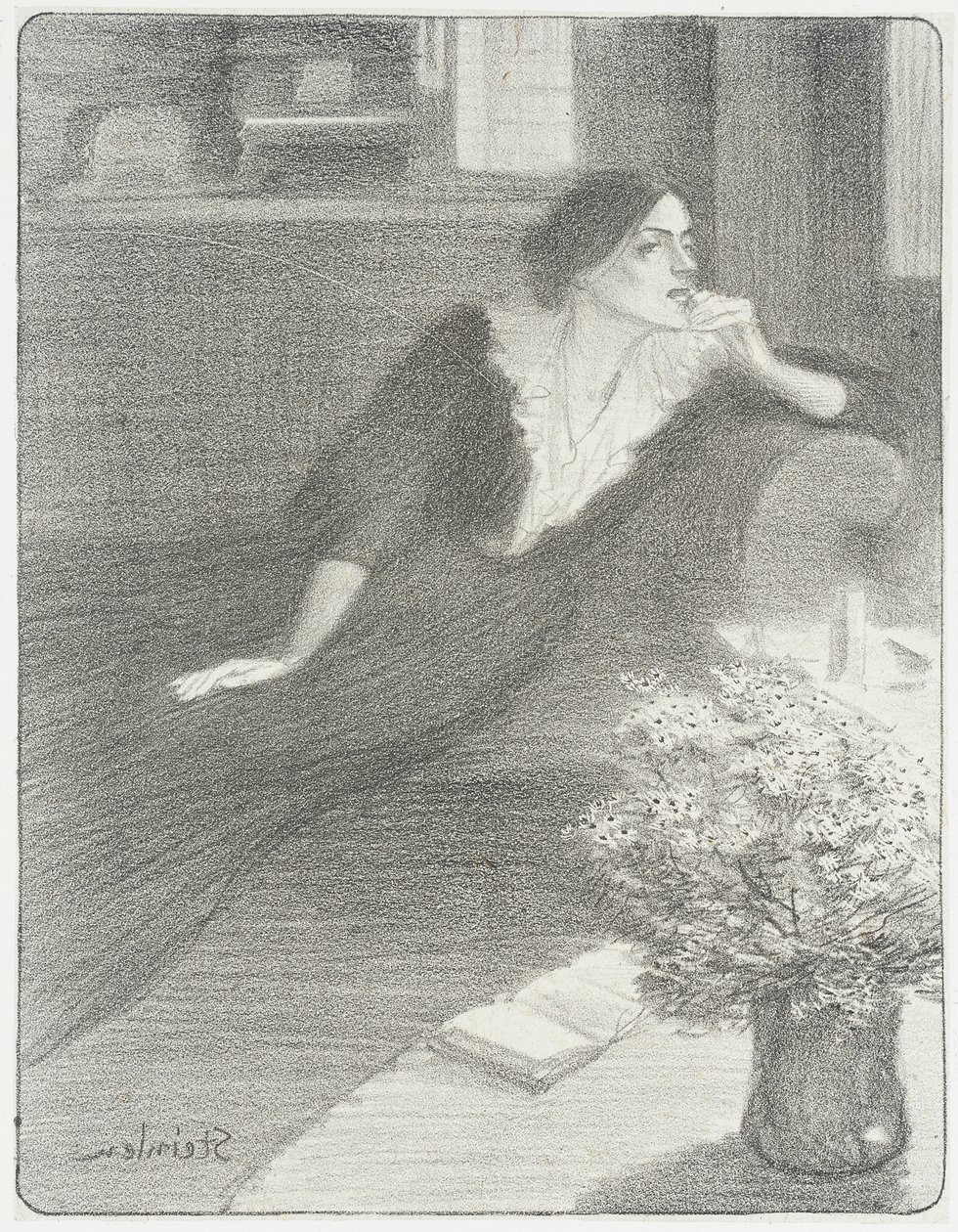 Píseň za soumraku od Théophile Alexandre Steinlen